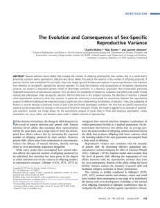 The Evolution and Consequences of Sex-Specific