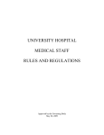 table of contents - University Health Care System