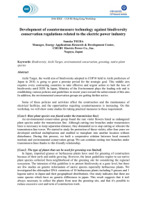 Development of countermeasure technology against biodiversity