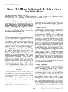 History of U.S. Military Contributions to the Study of Sexually