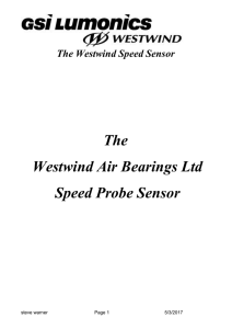 Brief Description - Westwind Air Bearing