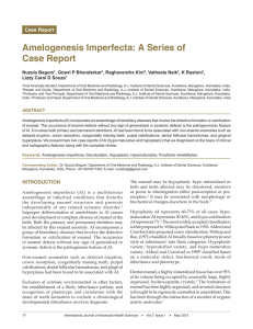 Amelogenesis Imperfecta: A Series of Case Report