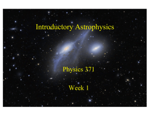 Introductory Astrophysics