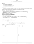 Solving Equations Containing Fractions