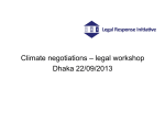 Climate Negotiations – Legal Workshop
