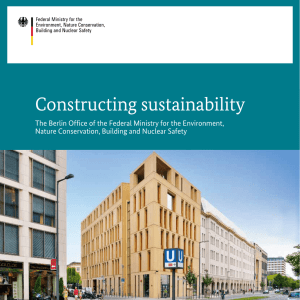 Constructing sustainability - BMUB