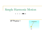Simple Harmonic Motion - AP Physics 2 Homework Page