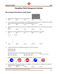 2016 Parents Questions English - Canadian Math Kangaroo Contest