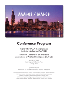 AAAI-08 / IAAI-08 - Association for the Advancement of Artificial