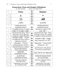 Geometry Form and Number Definition Chart