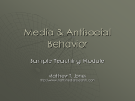 Media and Antisocial Behavior