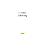 Lecture 5 Memory - Fintan S. Nagle