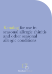 Kenalog for use in seasonal allergic rhinitis and