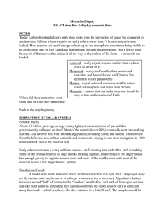 Draft storyline narrative and display elements
