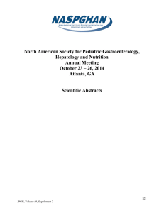 NASPGHAN 2014 abstracts