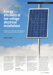 Energy efficiency of low-voltage installations