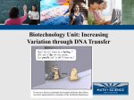 Biotechnology - Conjugation and Transduction