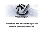 Pharmacovigilance and the Medical Profession