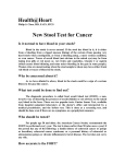 5. New Stool Test for Cancer