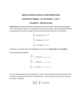 Student Worksheets for Important Concepts