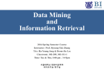 Data Mining and Information Retrieval