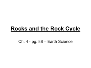 Rock Cycle - Ms. Banjavcic`s Science