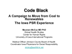 Code Black: A Campaign to Move from Coal to Renewables