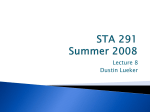 STA 291-021 Summer 2007