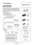 1-OF-8 DECODER/ DEMULTIPLEXER SN54/74LS138