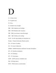 D d - d /d day per day D - D aspartic acid. D - D day. D