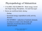 Physiopathology of Malnutrition