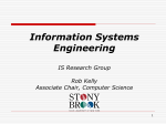 Information Systems Engineering - Computer Science, Stony Brook