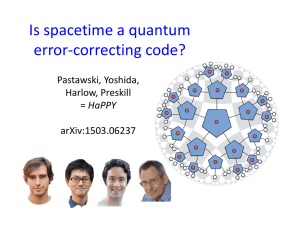 Is spacetime a quantum error-correcting code?