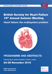 Programme and abstracts book - British Society for Heart Failure