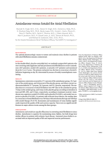 Amiodarone versus Sotalol for Atrial Fibrillation