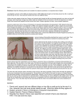 Lamarck vs. Darwin Worksheet