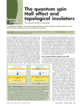 The quantum spin Hall effect and topological