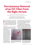 Percutaneous Removal of an IVC Filter From the Right Atrium
