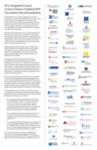 NCI HPV Consensus Statement