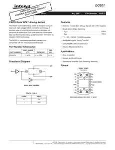 DG201 Datasheet