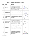 Math 2 Module 5 Vocabulary Toolkit - EC Wildcat Math