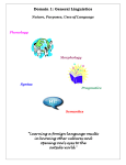 General Linguistics (Domain 1) - Council for Teaching Filipino