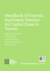 Handbook of Forensic Psychiatric Practice for Capital Cases in Taiwan