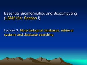 Essential Bioinformatics and Biocomputing