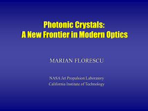 Photonic Crystals - Materials Computation Center