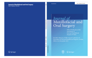 Journal of Maxillofacial and Oral Surgery