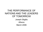 The Performance of Nations and the Leaders of Tomorrow