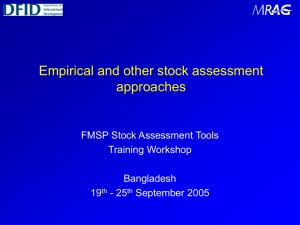 Empirical and Other Stock Assessment Approaches