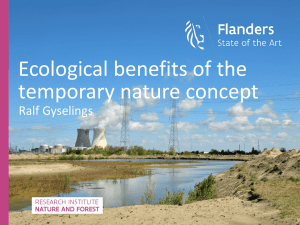 Ecological benefits of the temporary nature concept