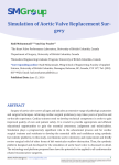 Simulation of Aortic Valve Replacement Surgery Hadi Mohammadi